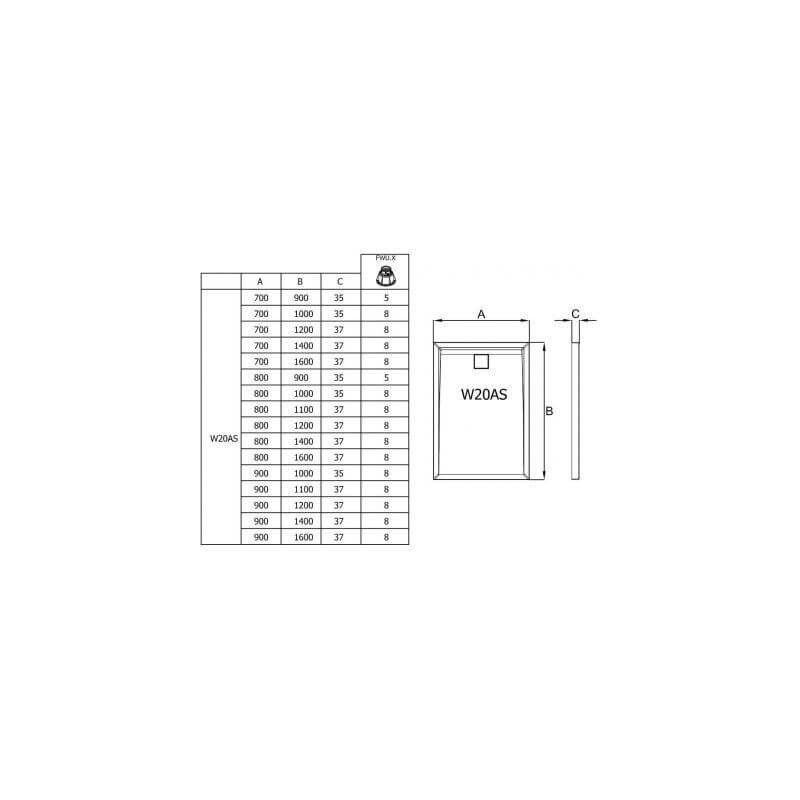 Brodzik Livada 90X120 W20As09012004 Sanswiss Brodzik Livada 90X120 W20As09012004 Sanswiss