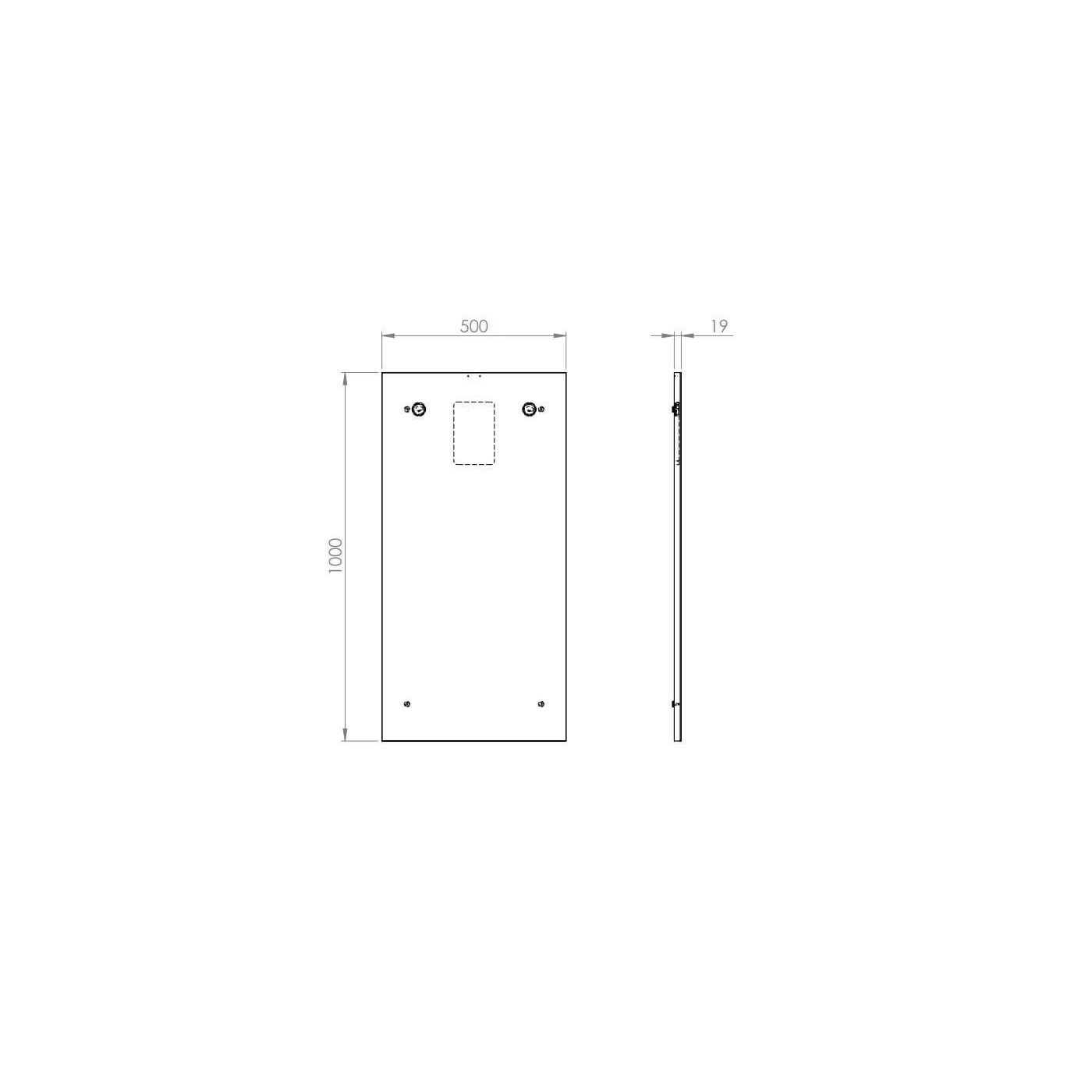 Lustro Prostokątne Sote Long 50X100 166685 Elita Lustro Prostokątne Sote Long 50X100 166685 Elita