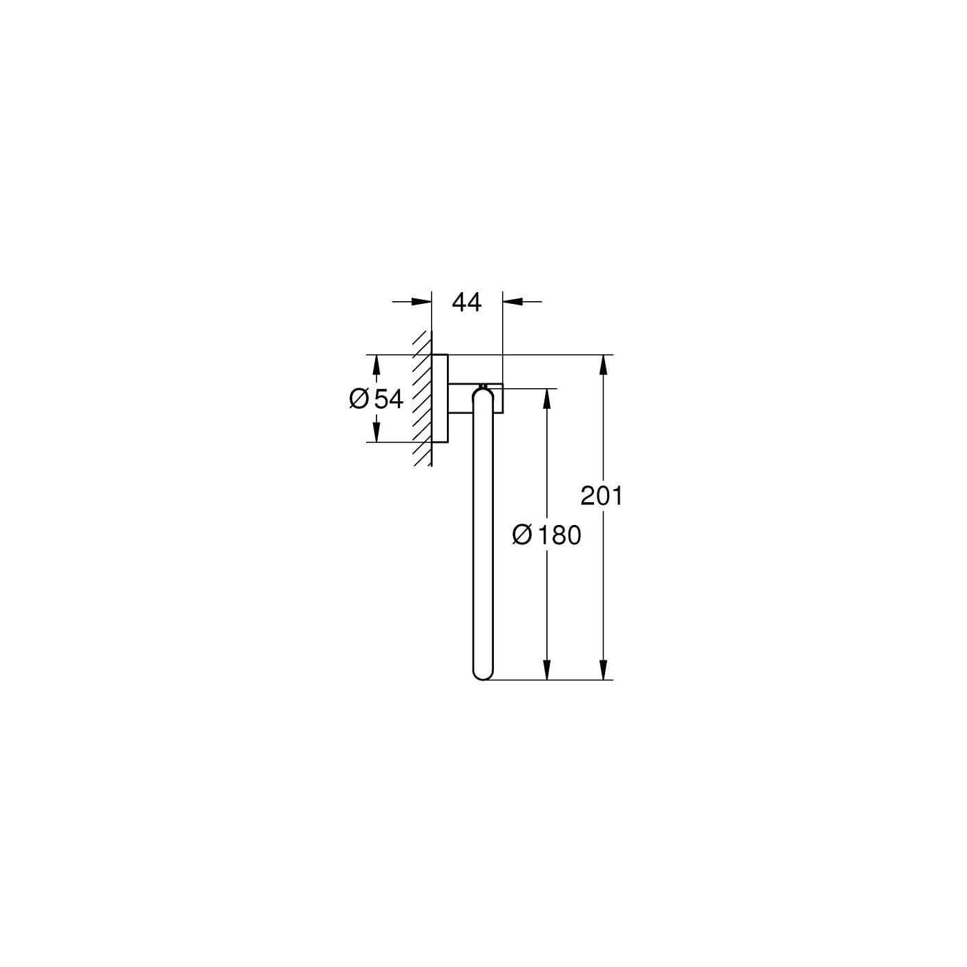 Wieszak Na Ręcznik Start Matte Black 411742430 Grohe Wieszak Na Ręcznik Start Matte Black 411742430 Grohe