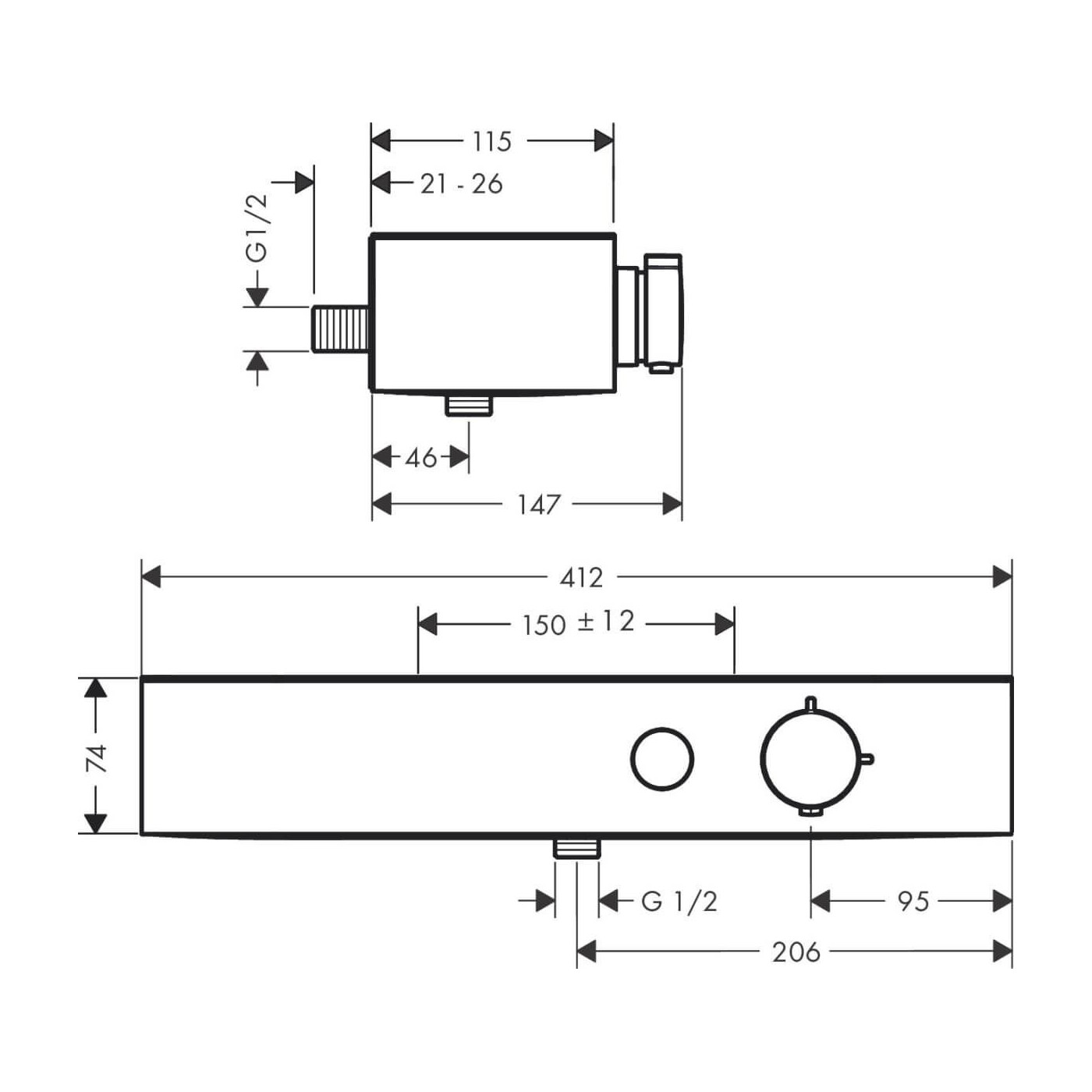Bateria Prysznicowa Showertablet Select Brąz Szczotkowany 24360140 Hansgrohe Bateria Prysznicowa Showertablet Select Brąz Szczotkowany 24360140 Hansgrohe