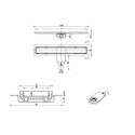Odpływ Liniowy Top Drain 80 cm 522.0121.59.080 Złoty Emporia Odpływ Liniowy Top Drain 80 cm 522.0121.59.080 Złoty Emporia