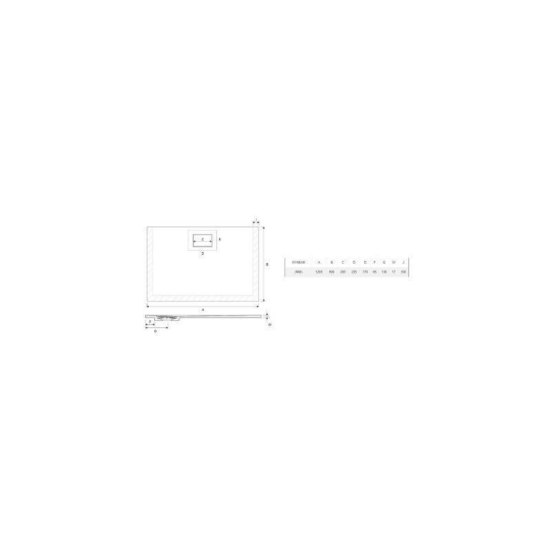 Brodzik Prostokątny Lavano Czarny BREX.1103.100.080.BLN 120x80 Excellent Brodzik Prostokątny Lavano Czarny BREX.1103.100.080.BLN 120x80 Excellent