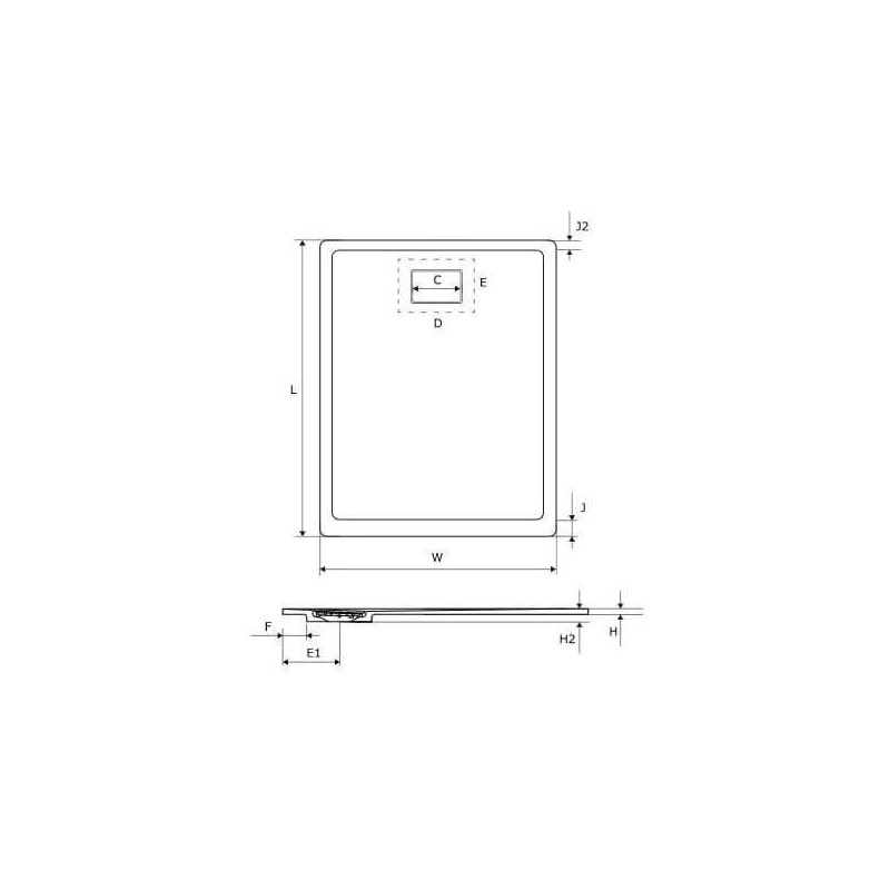Brodzik Prostokątny Lavano Beton 100x80 BREX.1103.100.080.CON Excellent Brodzik Prostokątny Lavano Beton 100x80 BREX.1103.100.080.CON Excellent