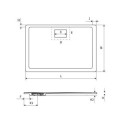 Brodzik Prostokątny Lavano Beton 140x100 BREX.1103.140.100.CON Excellent Brodzik Prostokątny Lavano Beton 140x100 BREX.1103.140.100.CON Excellent