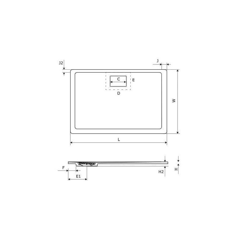 Brodzik Prostokątny Lavano Beton 140x100 BREX.1103.140.100.CON Excellent Brodzik Prostokątny Lavano Beton 140x100 BREX.1103.140.100.CON Excellent