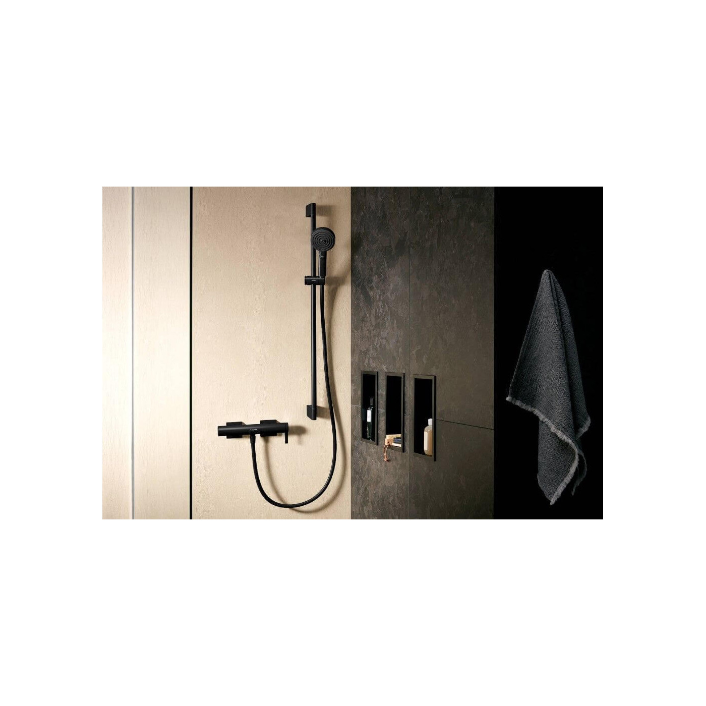 Bateria Prysznicowa Tecturis E Czarny Mat 73620670 Hansgrohe Bateria Prysznicowa Tecturis E Czarny Mat 73620670 Hansgrohe