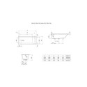 Wanna Prostokątna 150x75 + Nogi Savai Slim A248587000 Roca Wanna Prostokątna 150x75 + Nogi Savai Slim A248587000 Roca