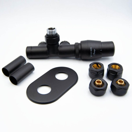 Zestaw Termostatyczny Zintegrowany Unico All In One Prawy Czarny AUGS0224CFK/P(PEX) Varioterm