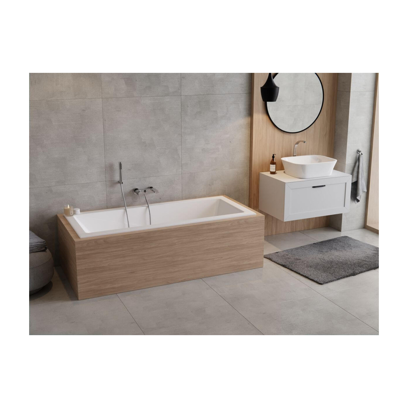 Wanna Do Zabudowy Ellen BS-WAM140 137,5x69 Emporia Wanna Do Zabudowy Ellen BS-WAM140 137,5x69 Emporia