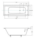 Wanna Do Zabudowy Ellen BS-WAM180 179x80 Emporia Wanna Do Zabudowy Ellen BS-WAM180 179x80 Emporia