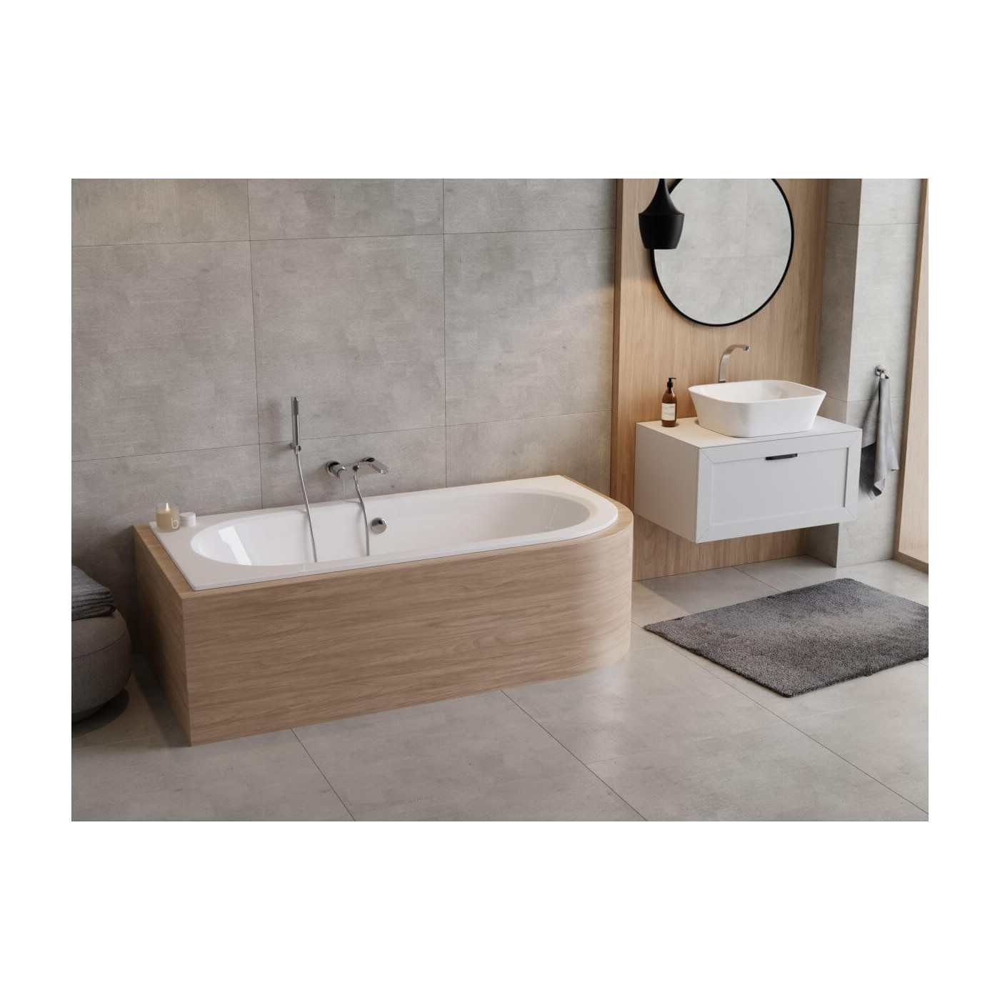Wanna Do Zabudowy Astrid BS-WAV170-L 169x75 Emporia Wanna Do Zabudowy Astrid BS-WAV170-L 169x75 Emporia