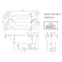 Wanna Prostokątna Oberon 160x75 Weiss Alpin UBQ160OBE2V-01 Villeroy&Boch Wanna Prostokątna Oberon 160x75 Weiss Alpin UBQ160OBE2V-01 Villeroy&Boch