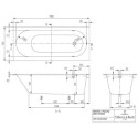 Wanna Prostokątna Oberon 170x75 Weiss Alpin UBQ170OBE2V-01 Villeroy&Boch Wanna Prostokątna Oberon 170x75 Weiss Alpin UBQ170OBE2V-01 Villeroy&Boch
