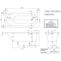 Wanna Prostokątna Oberon 180x80 Weiss Alpin UBQ180OBE2V-01 Villeroy&Boch Wanna Prostokątna Oberon 180x80 Weiss Alpin UBQ180OBE2V-01 Villeroy&Boch