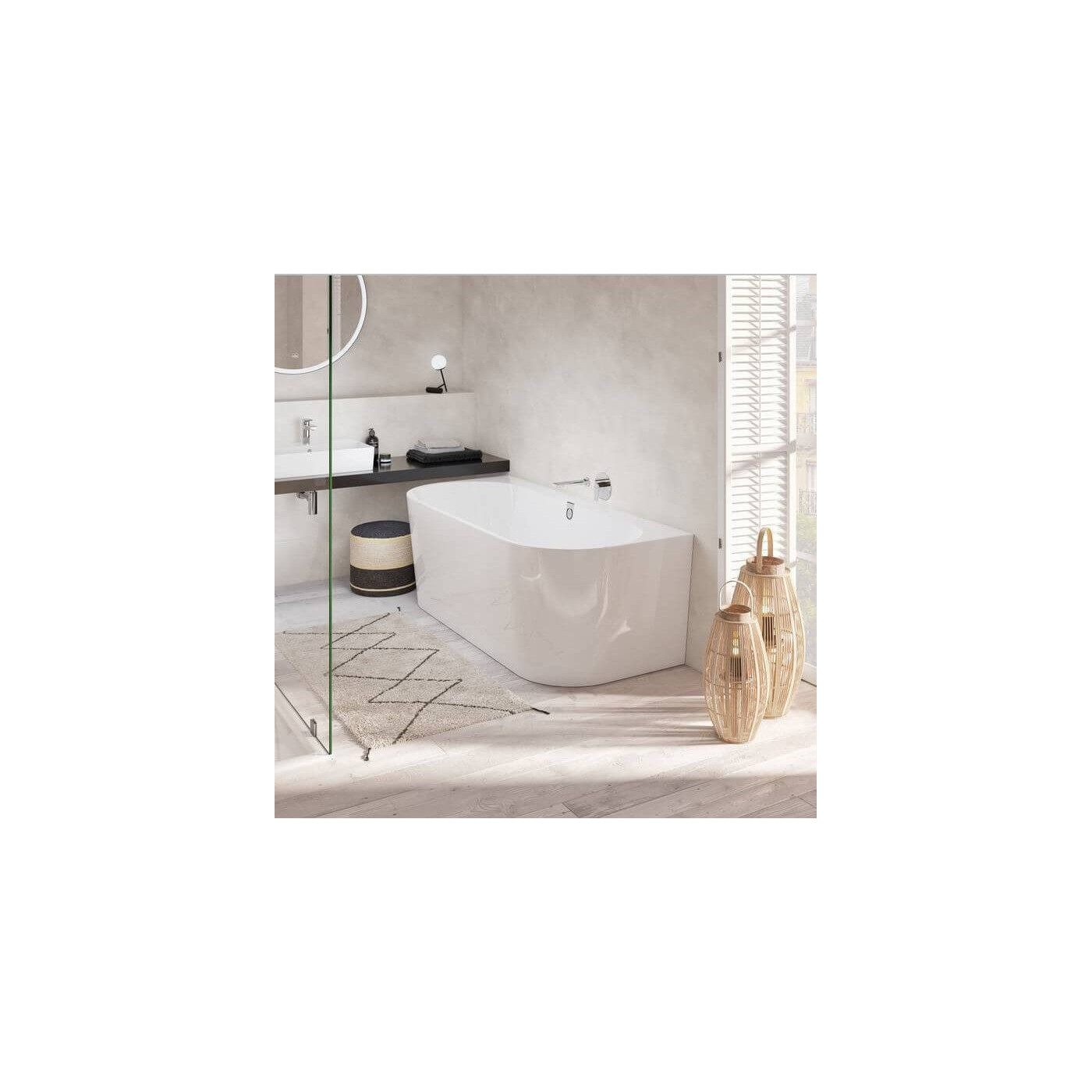 Wanna Przyścienna Oberon 2.0 180x80 Weiss Alpin UBQ180OBR9CD00V-01 Villeroy&Boch Wanna Przyścienna Oberon 2.0 180x80 Weiss Alpin UBQ180OBR9CD00V-01 Villeroy&Boch