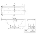 Wanna Prostokątna Subway 3.0 170x75 Weiss Alpin UBQ170SBW2TDV-01 Villeroy&Boch Wanna Prostokątna Subway 3.0 170x75 Weiss Alpin UBQ170SBW2TDV-01 Villeroy&Boch