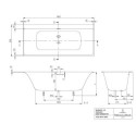 Wanna Prostokątna Subway 3.0 180x80 Weiss Alpin UBQ180SBW2TDV-01 Villeroy&Boch Wanna Prostokątna Subway 3.0 180x80 Weiss Alpin UBQ180SBW2TDV-01 Villeroy&Boch
