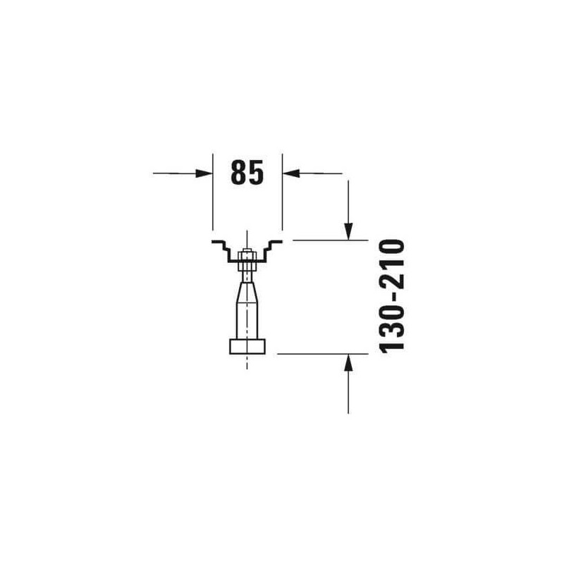 Nogi Do Wanien I Brodzików 120-190 O Długości 1000 790100000000000 Duravit Nogi Do Wanien I Brodzików 120-190 O Długości 1000 790100000000000 Duravit