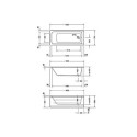 Wanna Prostokątna D-Code 160x70 700096000000000 Duravit Wanna Prostokątna D-Code 160x70 700096000000000 Duravit