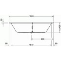 Wanna Prostokątna D-Code 180x80 700101000000000 Duravit Wanna Prostokątna D-Code 180x80 700101000000000 Duravit