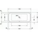 Wanna Prostokątna D-Code 180x80 700101000000000 Duravit Wanna Prostokątna D-Code 180x80 700101000000000 Duravit