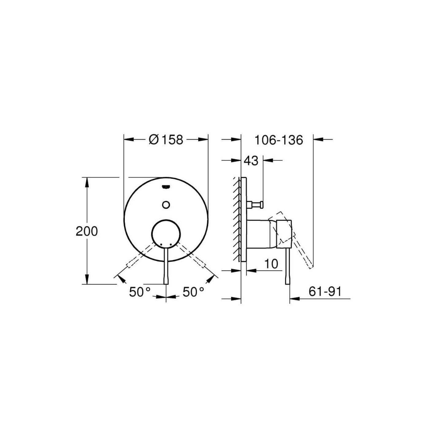Jednouchwytowa Bateria Do Obsługi Dwóch Wyjść Wody Essence Brushed Cool Sunset 24167GN1 Grohe Jednouchwytowa Bateria Do Obsługi Dwóch Wyjść Wody Essence Brushed Cool Sunset 24167GN1 Grohe