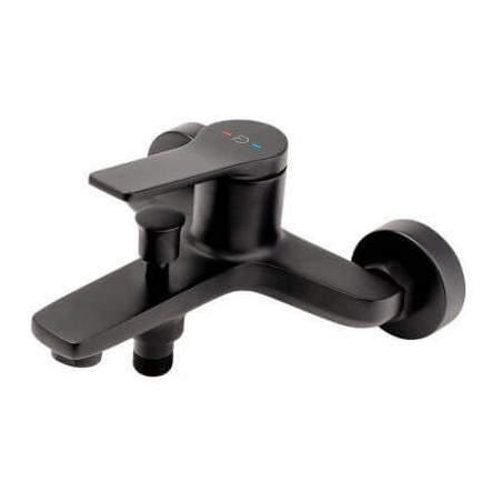 Bateria Wannowo-Prysznicowa Ścienna Seppia Czarny Mat FD1-SPA-1-22 F-design