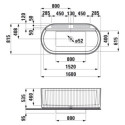 Wanna Wolnostojąca Sonar 1600x815 mm Sonar Biały H2213420000001 Laufen Wanna Wolnostojąca Sonar 1600x815 mm Sonar Biały H2213420000001 Laufen