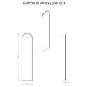 Lustro Led Sharon Long Cut Black 168508 Elita Lustro Led Sharon Long Cut Black 168508 Elita