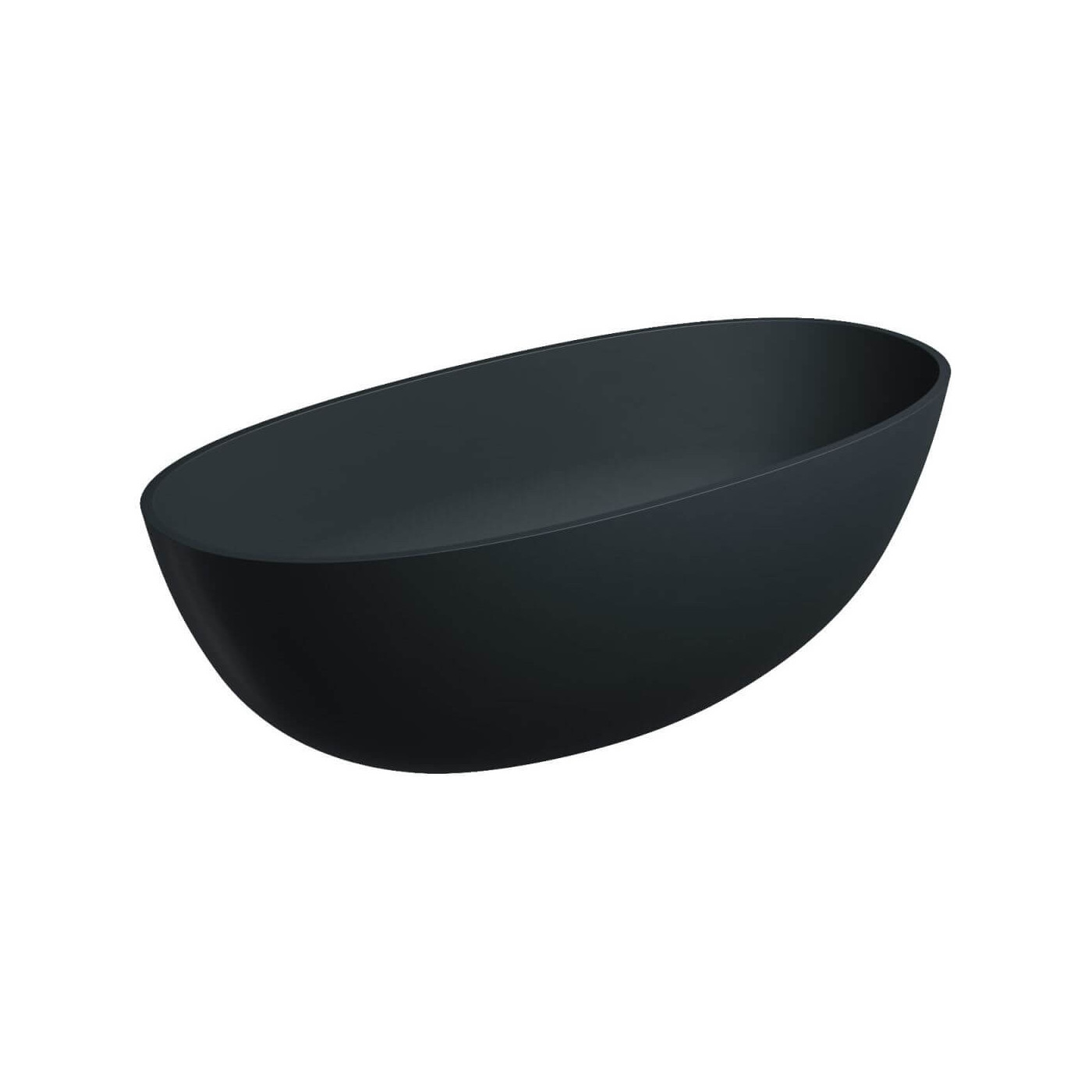 Wanna Wolnostojąca Shell M+ Black Lava 160x75 cm SHELLWWBLV Omnires Wanna Wolnostojąca Shell M+ Black Lava 160x75 cm SHELLWWBLV Omnires