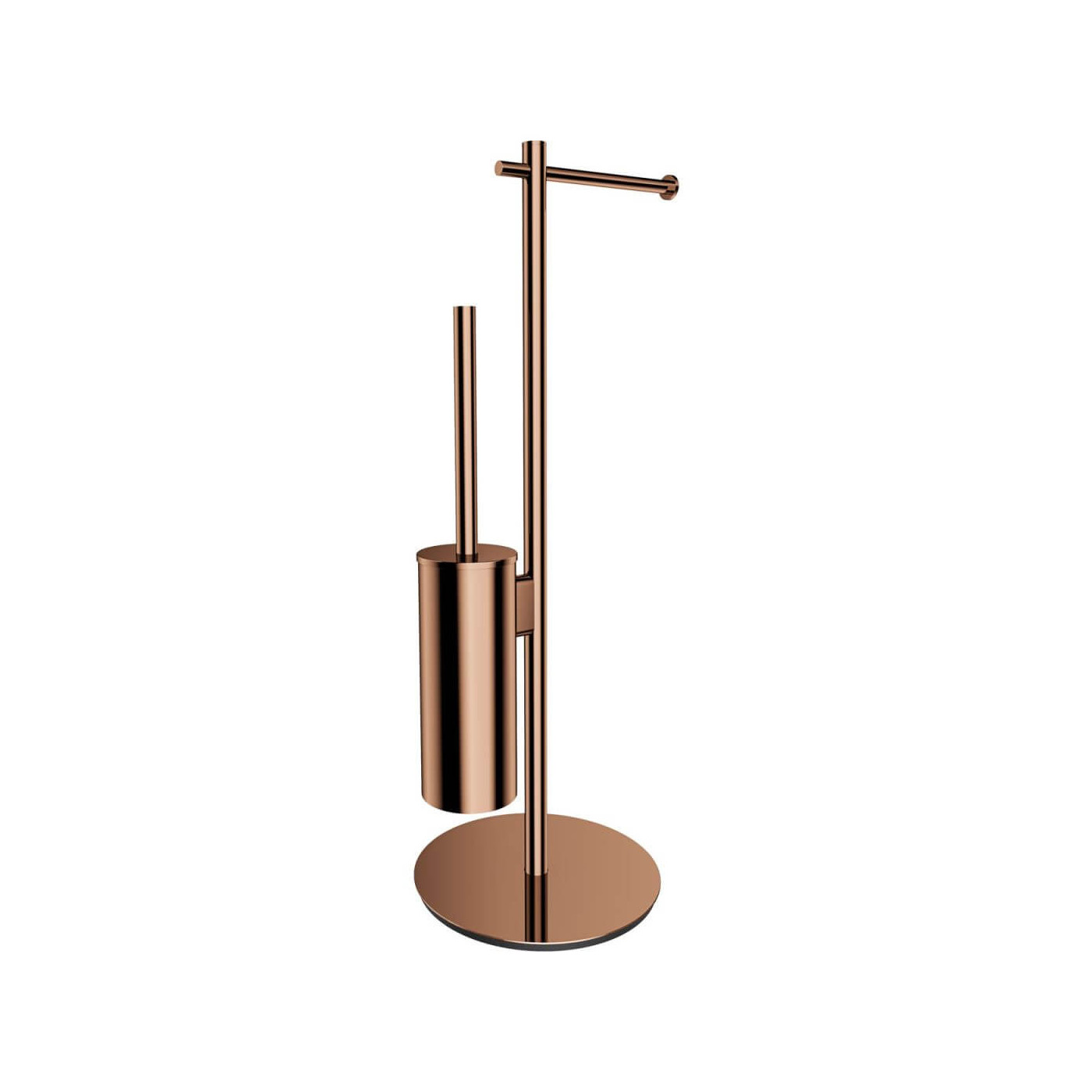 Stojak Na Papier I Szczotkę Toaletową Modern Project Miedź MP60810CP Omnires Stojak Na Papier I Szczotkę Toaletową Modern Project Miedź MP60810CP Omnires