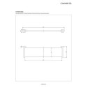 Półka Szklana Modern Project Czarny Mat MP60930BL Omnires Półka Szklana Modern Project Czarny Mat MP60930BL Omnires