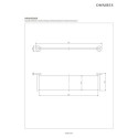 Półka Szklana Modern Project Grafit MP60930GR Omnires Półka Szklana Modern Project Grafit MP60930GR Omnires