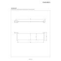 Półka Szklana Modern Project Miedź MP60930CP Omnires Półka Szklana Modern Project Miedź MP60930CP Omnires