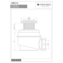 Syfon Wannowo-Brodzikowy Miedź WB01XCP Omnires Syfon Wannowo-Brodzikowy Miedź WB01XCP Omnires