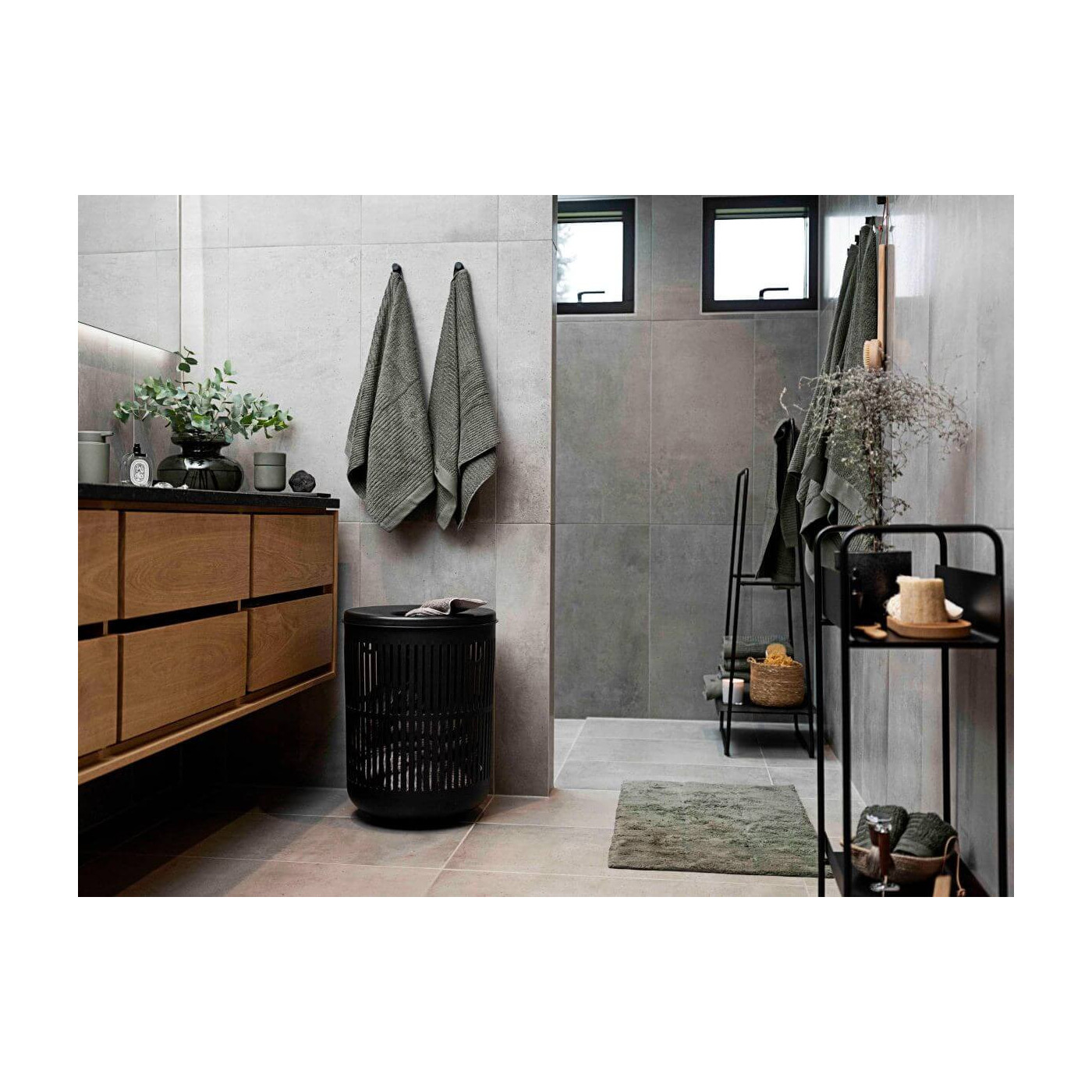 Dywanik Łazienkowy Tiles Olive Green 26451 Zone Denmark Dywanik Łazienkowy Tiles Olive Green 26451 Zone Denmark