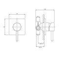 Bateria Prysznicowa Podtynkowa Y Chrom Y1245/KCR Omnires Bateria Prysznicowa Podtynkowa Y Chrom Y1245/KCR Omnires