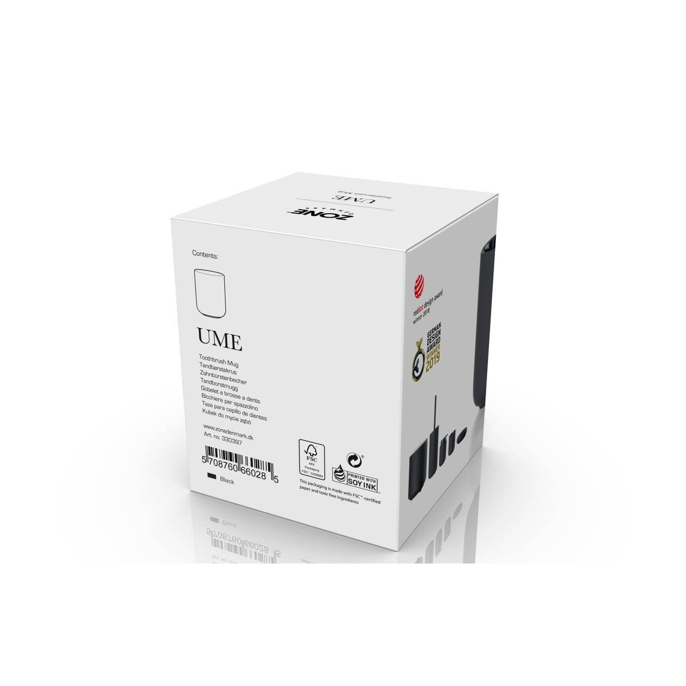 Kubek Na Szczoteczki Ume Black 330397 Zone Denmark Kubek Na Szczoteczki Ume Black 330397 Zone Denmark