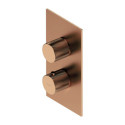 Bateria Wannowo-Prysznicowa Termostatyczna Contour Miedź Szczotkowana CT8036CPB Omnires Bateria Wannowo-Prysznicowa Termostatyczna Contour Miedź Szczotkowana CT8036CPB Omnires