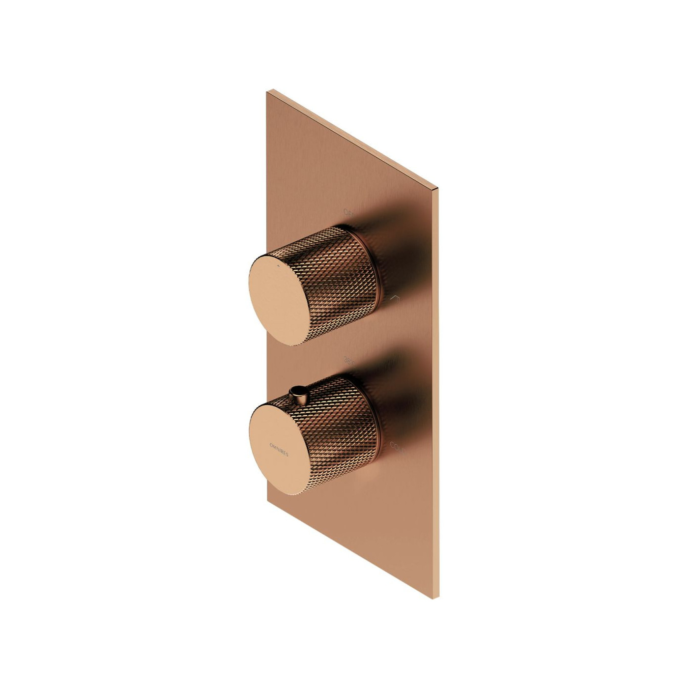 Bateria Wannowo-Prysznicowa Termostatyczna Contour Miedź Szczotkowana CT8036CPB Omnires Bateria Wannowo-Prysznicowa Termostatyczna Contour Miedź Szczotkowana CT8036CPB Omnires