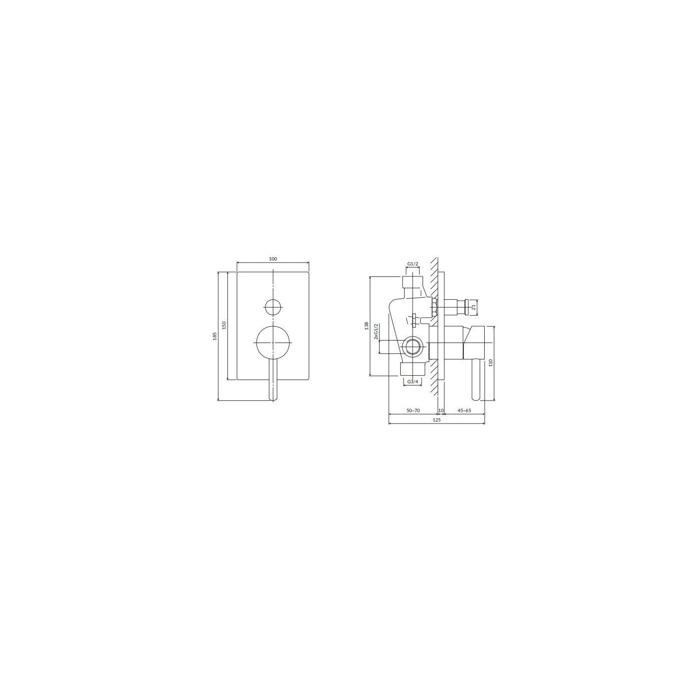 Bateria Wannowo-Prysznicowa Y Chrom Y1235/KCR Omnires Bateria Wannowo-Prysznicowa Y Chrom Y1235/KCR Omnires