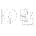 Bateria Wannowo-Prysznicowa Y Nikiel Y1235NI Omnires Bateria Wannowo-Prysznicowa Y Nikiel Y1235NI Omnires