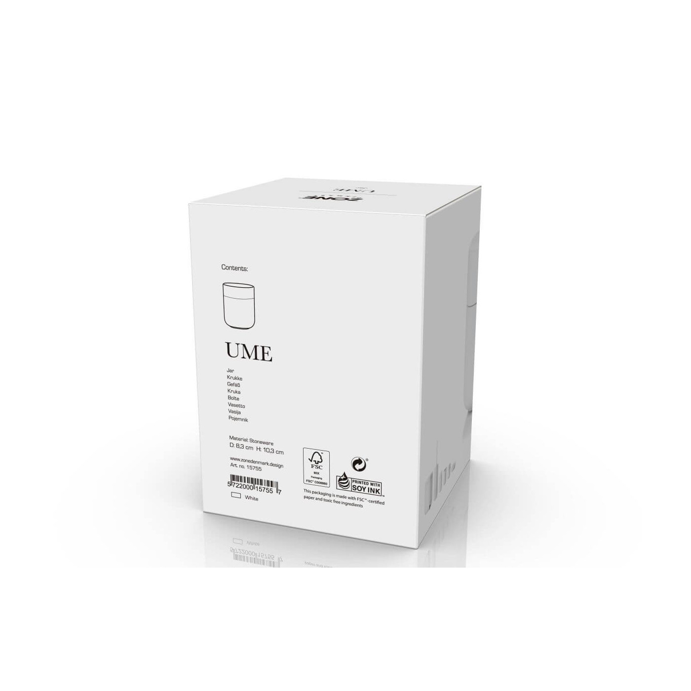 Pojemnik Z Pokrywką Ume White 15755 Zone Denmark Pojemnik Z Pokrywką Ume White 15755 Zone Denmark