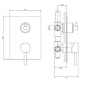Bateria Wannowo-Prysznicowa Y Chrom Y1237/KCR Omnires Bateria Wannowo-Prysznicowa Y Chrom Y1237/KCR Omnires
