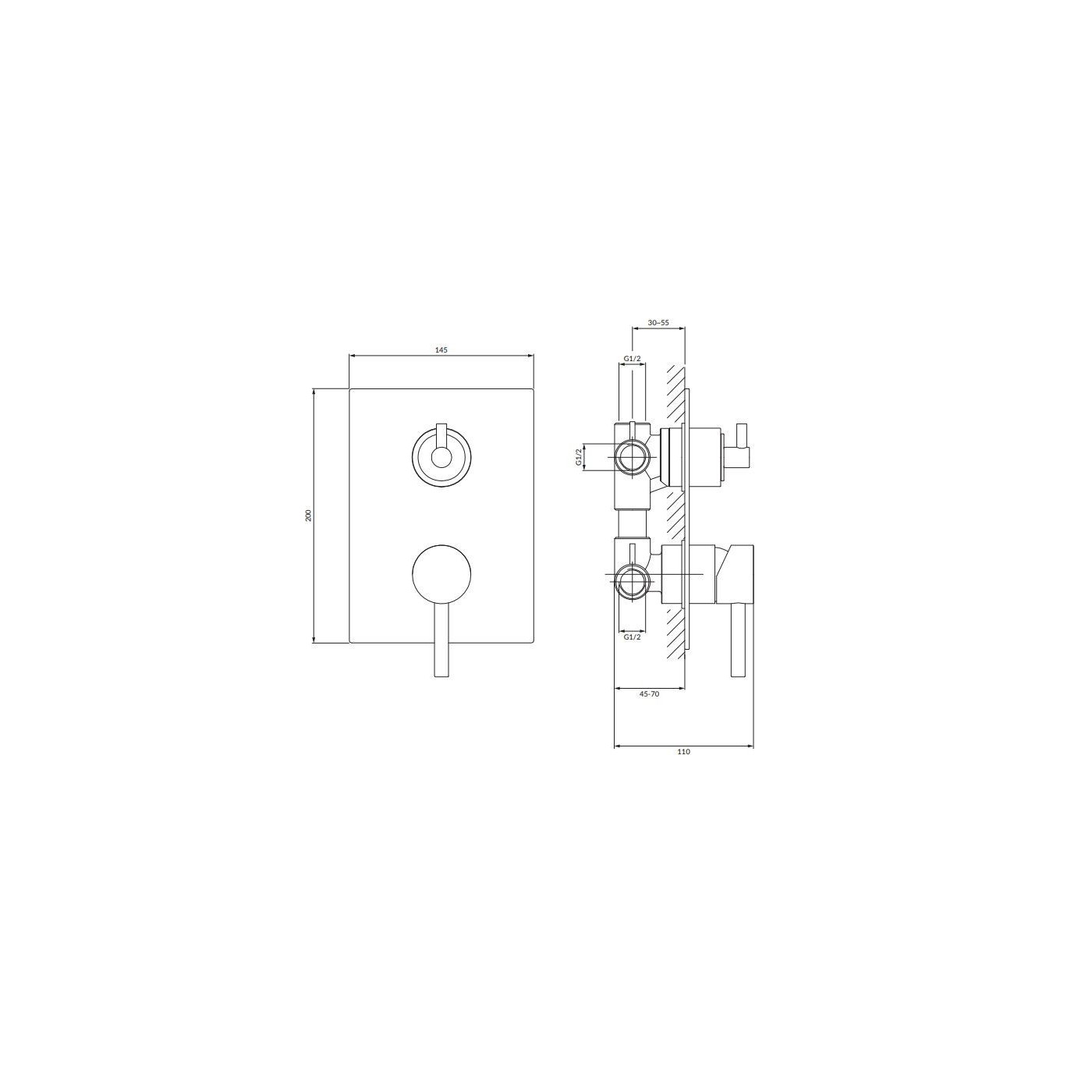 Bateria Wannowo-Prysznicowa Y Chrom Y1237/KCR Omnires Bateria Wannowo-Prysznicowa Y Chrom Y1237/KCR Omnires