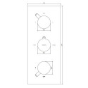 Bateria Wannowo-Prysznicowa Termostatyczna Y Chrom Y1238/KROCR Omnires Bateria Wannowo-Prysznicowa Termostatyczna Y Chrom Y1238/KROCR Omnires