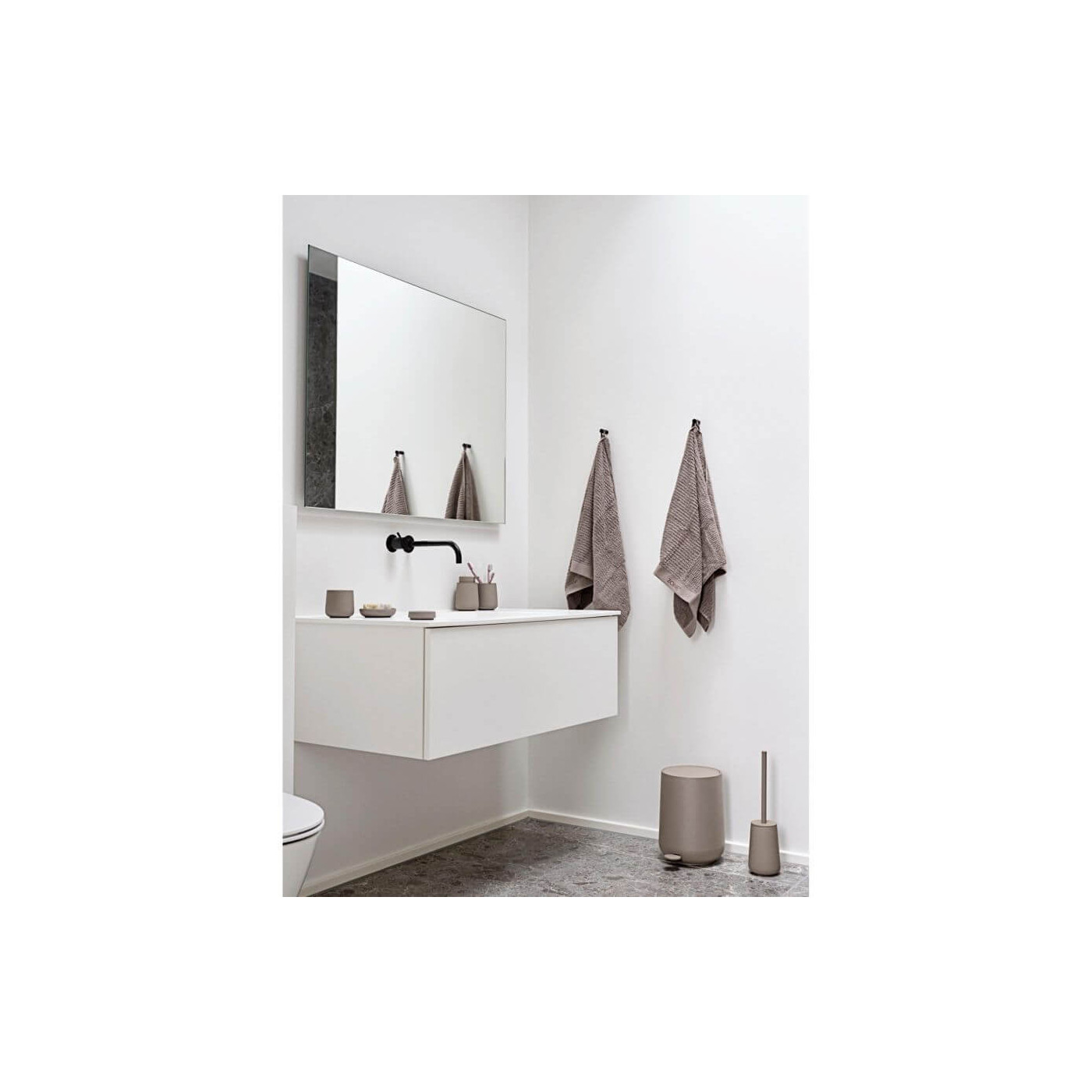 Szczotka WC Nova One Taupe 28088 Zone Denmark Szczotka WC Nova One Taupe 28088 Zone Denmark
