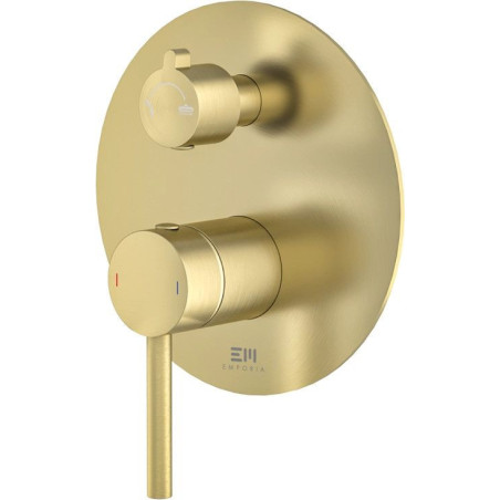 Bateria Prysznicowo-Wannowa Fly Złoty Szczotkowany 03042GN Emporia
