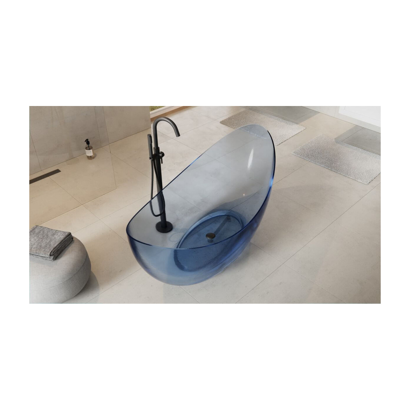 Wanna Wolnostojąca Axya Waa-180-Bwb 180x80 Blue Wave Besco Wanna Wolnostojąca Axya Waa-180-Bwb 180x80 Blue Wave Besco