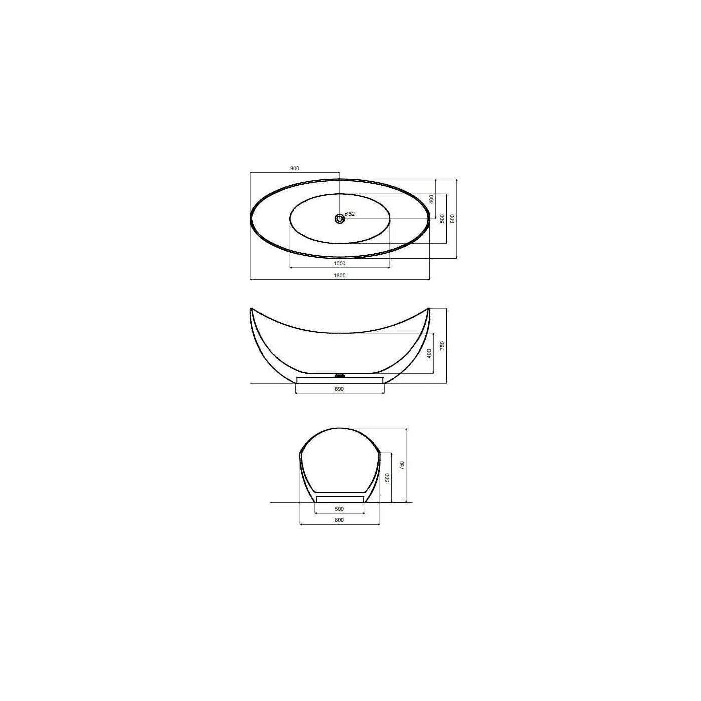 Wanna Wolnostojąca Axya Waa-180-Bwb 180x80 Blue Wave Besco Wanna Wolnostojąca Axya Waa-180-Bwb 180x80 Blue Wave Besco